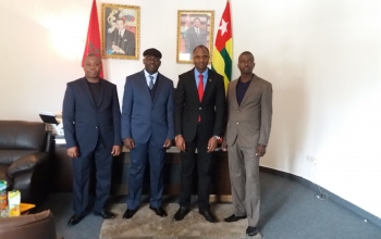 La visite d'une délégation d'Officiers Togolais stagiaires du Collège Royal d'Enseignement Militaire Supérieur au Maroc