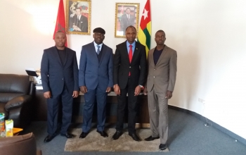 La visite d'une délégation d'Officiers Togolais stagiaires du Collège Royal d'Enseignement Militaire Supérieur au Maroc