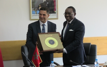 A la présidence de l'Université Mohamed V - Rabat
