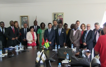 A la présidence de l'Université Mohamed V - Rabat