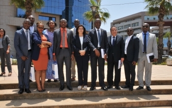Les impétrants togolais et la délégations de l'Ambassade du Togo