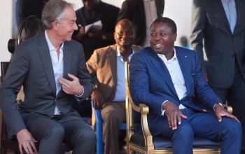 SEM Faure E. Gnassingbé et Tony Blair à la rencontre du Togo profond