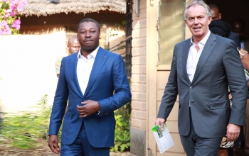 SEM Faure E. Gnassingbé et Tony Blair à la rencontre du Togo profond