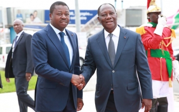 Faure E. Gnassingbé en visite d’amitié et de travail à Abidjan