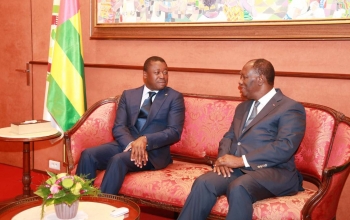 Faure E. Gnassingbé en visite d’amitié et de travail à Abidjan