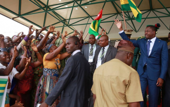 Arrivé du Président en exercice de la CEDEAO SEM Faure Essozimna GNASSINGBE à ABUJA