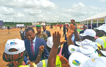 Inauguration du centre d'enfouissement technique de Zanguéra