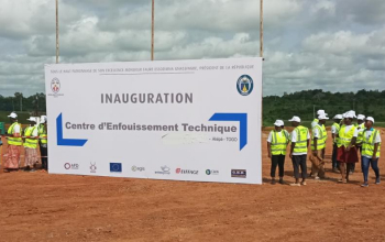 Inauguration du centre d'enfouissement technique de Zanguéra