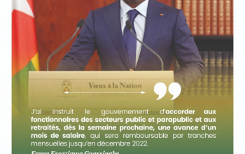 Le Président de la République, SEM Faure Essozimna Gnassingbé s’est adressé, ce jeudi 30 décembre 2021