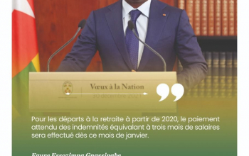 Le Président de la République, SEM Faure Essozimna Gnassingbé s’est adressé, ce jeudi 30 décembre 2021