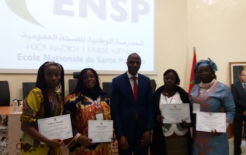 emise des diplômes à quatre sages femmes togolaises de le ENSP à Rabat