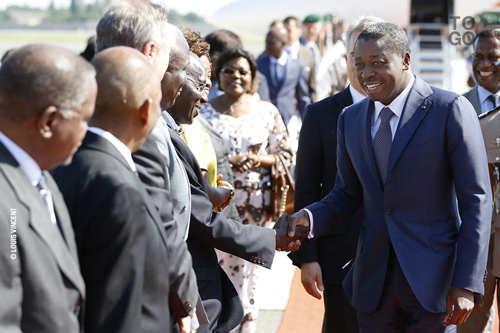  Faure Gnassingbé à son arrivée à l'aéroport de Berlin-Tegel 