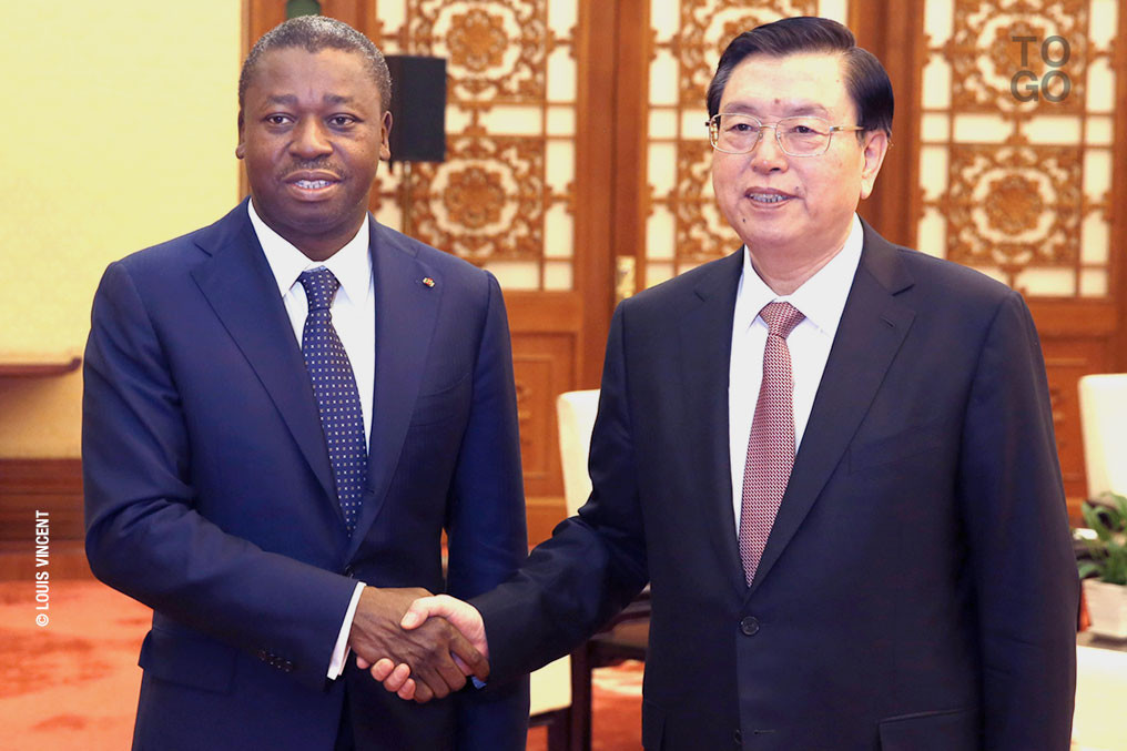  Faure Gnassingbé et Zhang Dejang mardi à Beijing 