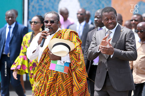  Faure Gnassingbé lors de l'inauguration de fresques géantes à Lomé 