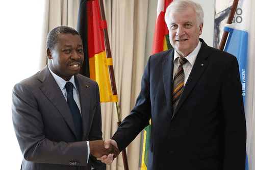  Faure Gnassingbé et Horst Seehofer lundi à Munich 