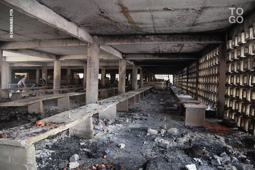   Le marché de Lomé ravagé par un incendie criminel 